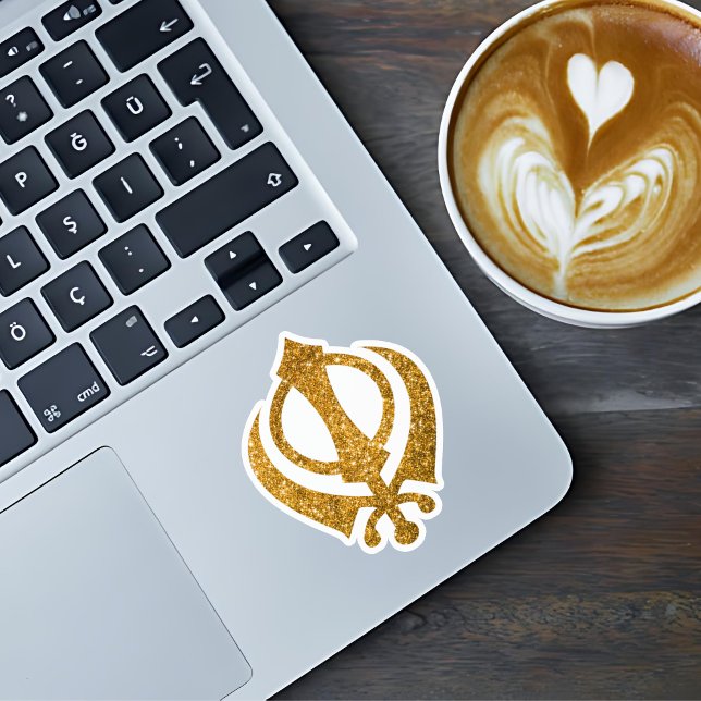 Sikh Khanda "Fearless & Free"  Sticker (Creator Uploaded)