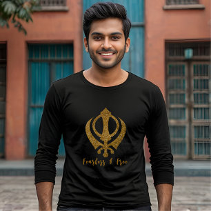 Sikh Khanda "Fearless & Free" T-Shirt