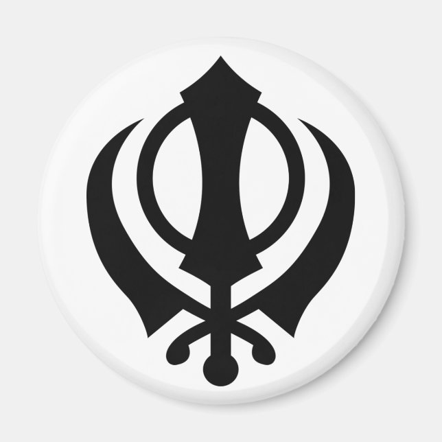 Sikh Khanda Magnet (Front)