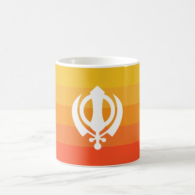 Sikh Khanda Symbol Cha Mug (Center)