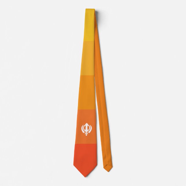 Sikh Khanda Symbol Neck Tie (Front)