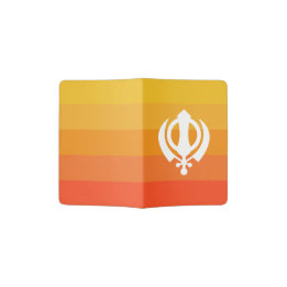 Sikh Khanda Symbol Passport Holder
