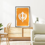 Sikh Khanda Symbol Poster