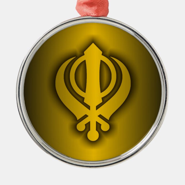 Sikh Metal Ornament (Front)