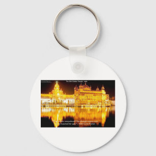 Sikh The Golden Temple In India Gifts & Tees Keychain