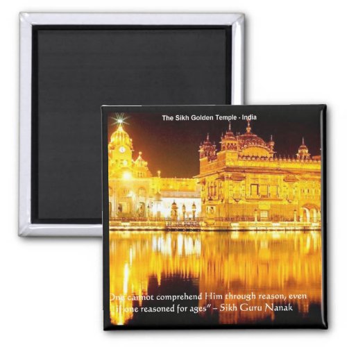 Sikh The Golden Temple In India Gifts  Tees Magnet