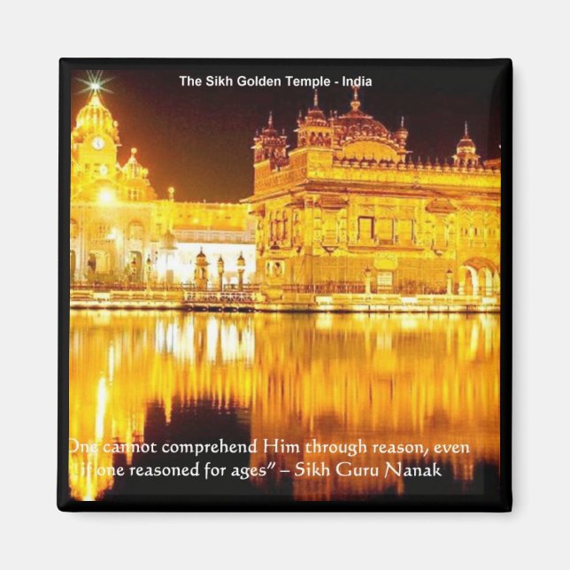 Sikh The Golden Temple In India Gifts & Tees Magnet (Front)