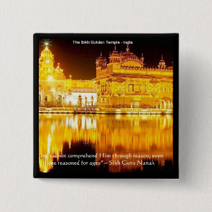 Sikh The Golden Temple In India Gifts & Tees Pinback Button