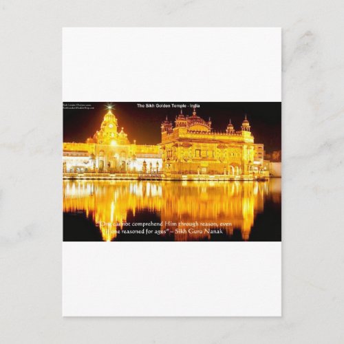 Sikh The Golden Temple In India Gifts  Tees Postcard