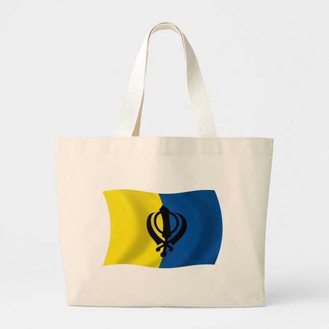 Sikhism Flag Tote Bag (Front)