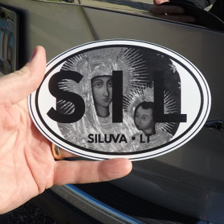 “SIL Siluva • LT” Car Magnet–Euro Oval Style Magnet