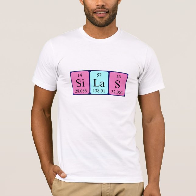 Silas periodic table name shirt (Front)