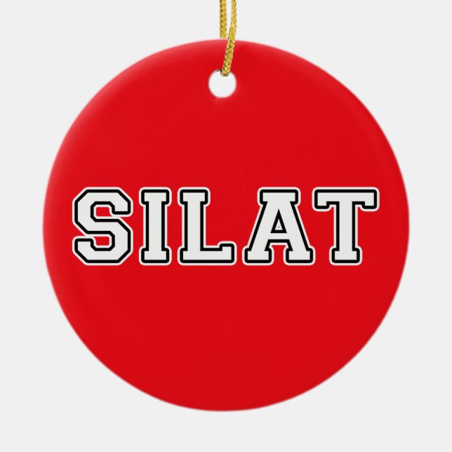 Silat Ceramic Ornament (Front)