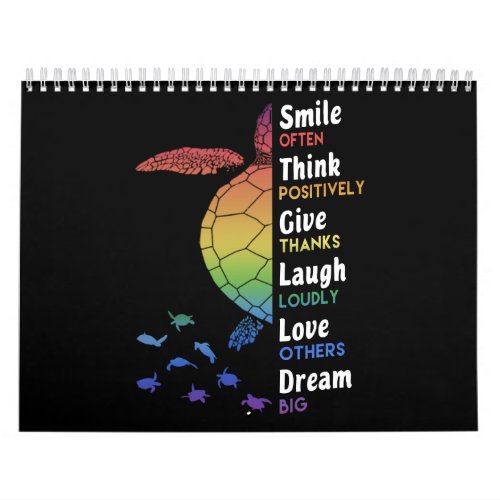 Sile Often Think Positively Give Thanks Calendar
