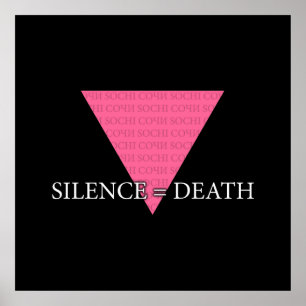 Silence = Death Poster