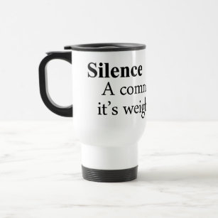 Silence Definition Travel Mug