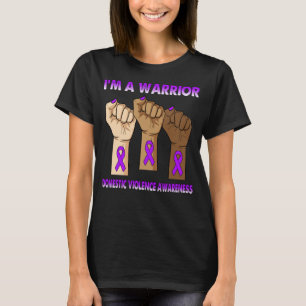 Silence Hand I’m A Warrior Domestic Violence T-Shirt