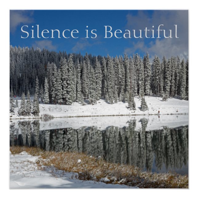 Silence is Beautiful Poster (Front)