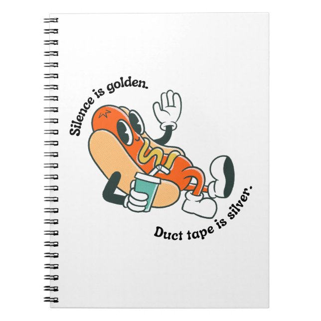 silence is golden notebook (Front)