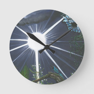 Silence of Sacred Space Round Clock