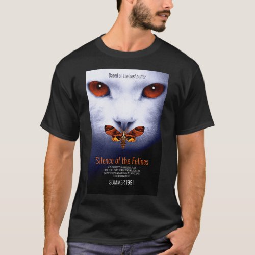 Silence of the Felines Movie Parody T_Shirt