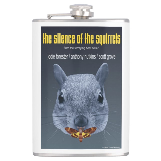 Silence of the Squirrels - a Parody Flask (Front)