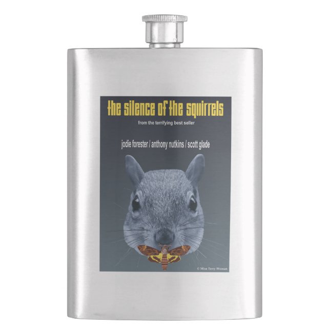 Silence of the Squirrels - a Parody Flask (Front)