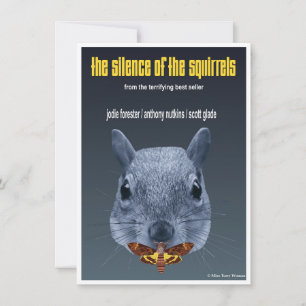 Silence of the Squirrels - a Parody Note Card