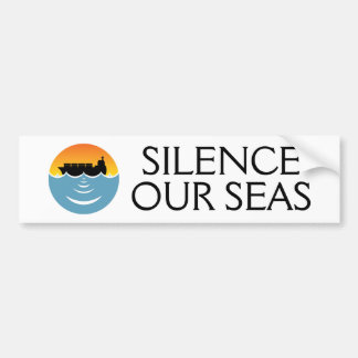 silence our seas bumper sticker
