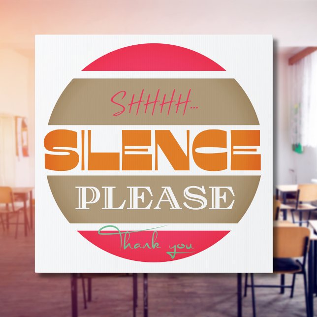 Silence please, be quiet  sign (Creator Uploaded)