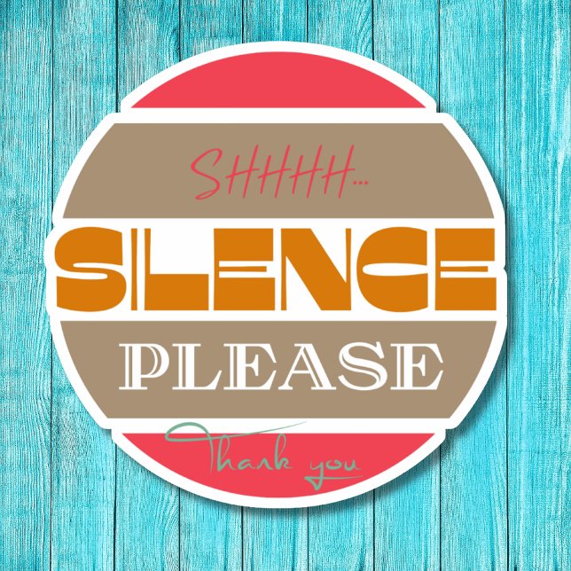 Silence please, be quiet  sticker (Creator Uploaded)