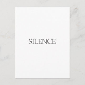 SILENCE POSTCARD