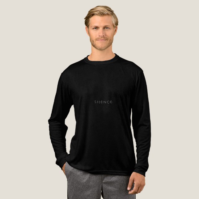 Silence Speaks Louder Tri-Blend Shirt (Full Front)