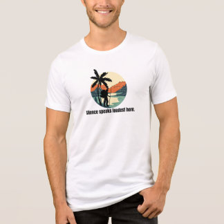 Silence speaks loudest here Tri-Blend shirt