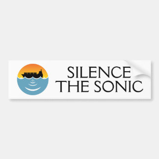 silence the sonic bumper sticker
