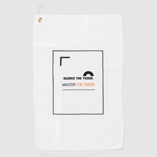 Silence the Ticker Golf Towel for investor