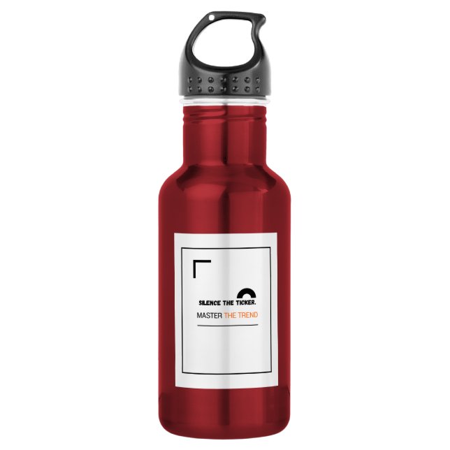 Silence the Ticker Water Bottle for Long Term (Front)