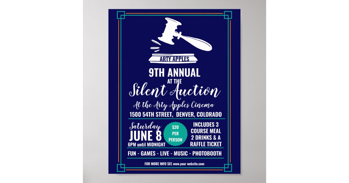 silent auction flyer template