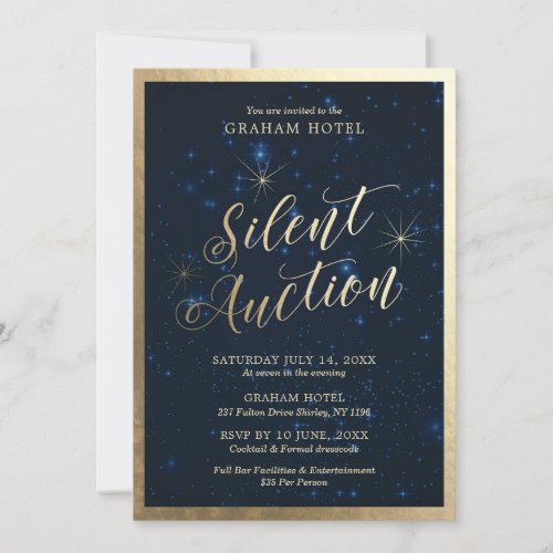 Silent Auction Party Invitation