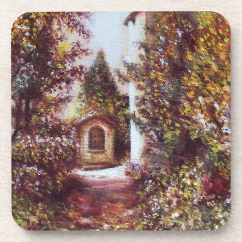 SILENT AUTUMN IN FLORENCE BEVERAGE COASTER