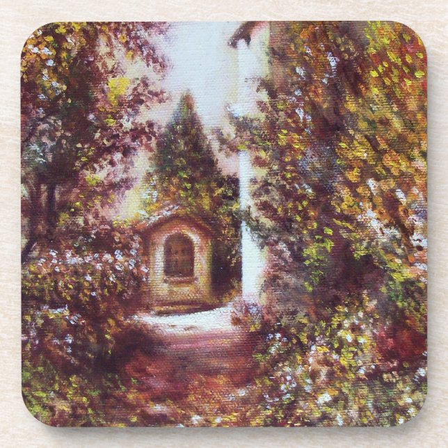 SILENT AUTUMN IN FLORENCE BEVERAGE COASTER (Front)