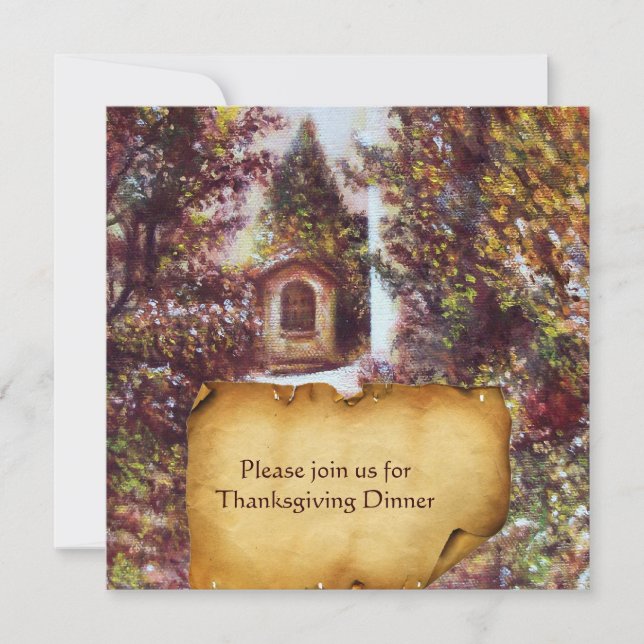 SILENT  AUTUMN IN FLORENCE INVITATION (Front)