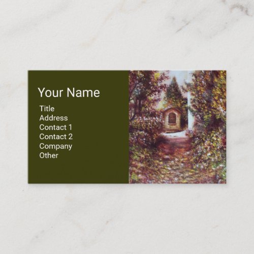 SILENT AUTUMN IN FLORENCE Tuscany Landscape Green Business Card