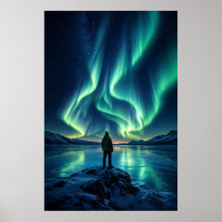 Silent Awakening – Aurora Borealis Poster