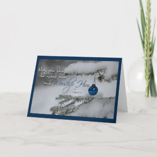 Silent awe holiday card
