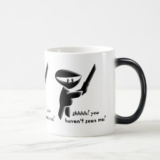 Silent black ninja assassin, armed and dangerous color morph mug