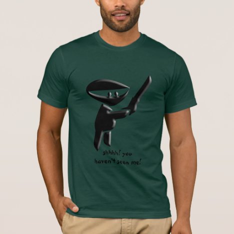 Silent black ninja assassin, armed and dangerous T-Shirt