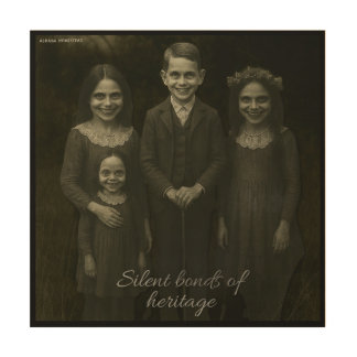 Silent bonds of heritage wood wall art