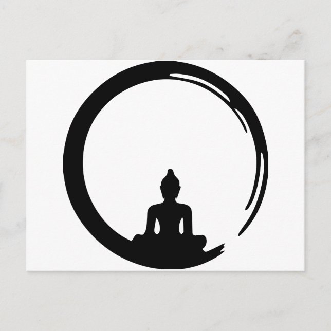 silent Buddha Postcard (Front)