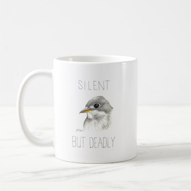 Silent But Deadly (Empidonax Flycatcher) Coffee Mug (Left)